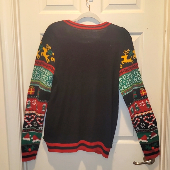 Christmas Sweater with Hanging Bells Holiday Party Festive Sweater - Picture 4 of 17